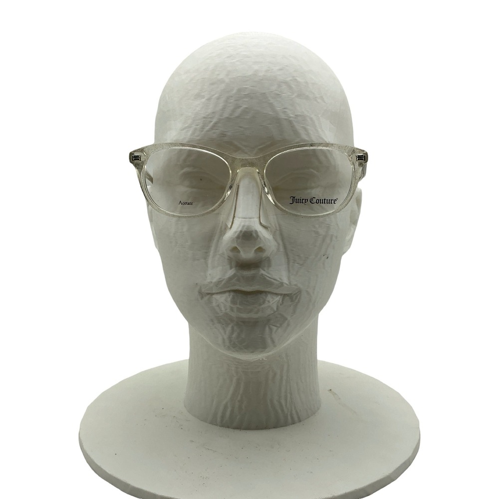 Juicy Couture JU 950 Clear Glitter Eyeglasses Frames 45-16-125 Cat Eye Acetate